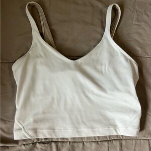 White lululemon Align cropped tank